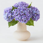 ZYTUYO 4 Pcs Bright Purple Real Touch Hydrangea Artificial Flowers Boho Lifelike Real Looking Latex Hydrangeas Flower with 20'' Long Stem for Indoor Xmas Home Decor Christmas Table Centrepiece