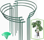 Joyhalo 6 Pack Plant Support Stakes, 16 Inch Peony Cages and Supports, Flower Stakes with 15 Pcs Plant Labels, Peonies Support Cages Garden Sticks for Plants Tomato, Hydrangea, Rose, Hyphosis
