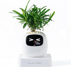 Smart Pet Planter, Smart Plant Pot, With Artificial Intelligence, Time Weather Display, And Multiple Expressions Animation,Lovely Plant Companion, For Desktop Decoration, Gifts,Plant-Free (Ivory)