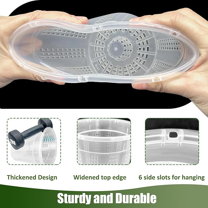 8Pcs Orchid Pot, 4 Each of 4.3",5.5" Orchid Pots with Holes, Orchid Pots for Repotting, Plastic Orchid Planter for Indoor Outdoor Plants (8Pcs, 4 Each of 4.3",5.5")