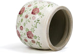 Dosayes Ceramic Pot for Planter, Vintage Red Plum Flower Pot with Drainage Holes, 6.29 inch Ice Crack Glazed Indoor Planters Pot