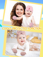 Geyoga 12 Pieces Newborn Hat Mittens Gloves Set Baby Boys Girls Cotton Baby Beanie for 0-12 Months
