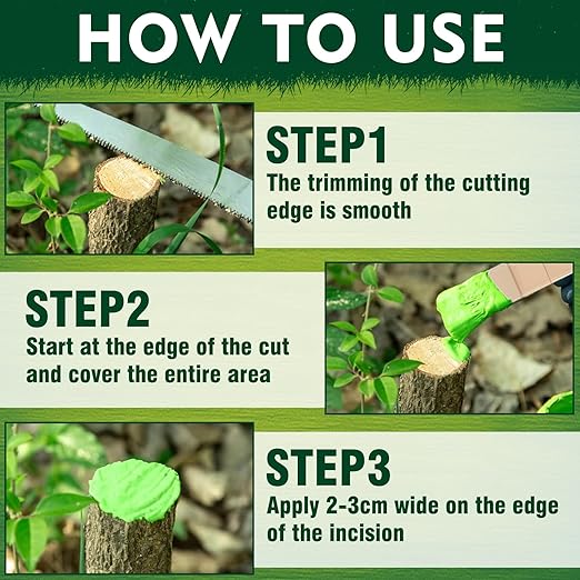 Tree Wound Sealer, Tree Pruning Sealer, Grafting, Pruning, and Wound Care for Damaged Trees, Used for Natural Wound Repair of Bonsai, Fruit Trees, Roses, and Bonsai, Waterproof Protection