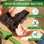Doter Seed Starter Potting Soil Mix 4qt, Seed Starting Mix for Germination and Growth, Loamy Compost Well-Drainaged Soil Fit for Vegetable, Flower, houseplant