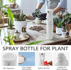 FLAIROSOL - The Original, Plant Mister Spray Bottle, 300ML Fine Mist Water Sprayer for Plants, Gardening, Cleaning,10.1oz (White Bottle - Blue Print)