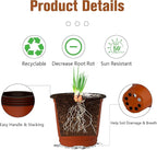 40 PCS Plant Nursery Pots 4 Inch Plant Seedling Pots with Drainage Holes Plastic Plant Flower Pot Small Plastic Seed Starting Pot Starter Containers Office Home Indoor Outdoor