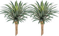 Artificial Agave Plant 27.55Inch UV Resistant Faux Agave Plant Outdoor Large Fake Plants Indoor Realistic Artificial Plants Without Pot for Outdoor Patio Garden Indoor Home Decor (2 Packs)