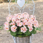 CITYES 3 Pcs Artificial Flowers Silk Geraniums for Outdoors UV Resistant Pink Artificial Geranium Bush Faux Flowers Plant Geraniums for Garden Home Decor Indoor Patio Vase Table Centerpiece