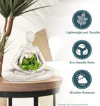 Planters for Outdoor Indoor Plants Succulent Planter Plant Flower Pots Unique Head Face Garden Vase with Drainage Hole Woman Yoga