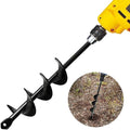 Linkhood Auger Drill Bit, Garden Plant Flower Bulb Auger Rapid Planter Bulb & Bedding Plant Auger for 3/8" Hex Drive Drill Earth Auger Drill Fence Post Umbrella Hole Digger(1.8x15 in/4.6 x37 cm)