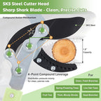 Extendable Loopers for Tree Trimming, 24-42'' Heavy Duty Thick Branches Cutter Lopping Shears with SK5 Steel Blade, Pruning Shear with 1.8” Cut Capacity, Loppers with Compound Action for Gardening