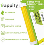 Trappify Hanging Fly Traps Outdoor: Fruit Flies and Flying Insect Trap for Indoor & Outdoor Use I Disposable Sticky Fly Trap Indoor House Pest Control (4 Pack)