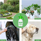 Garden Pump Sprayer,68oz/34oz Hand-held Pressure Sprayer Bottle for Lawn with Safety Value&Adjustable Nozzle, for Watering,Spraying Weeds,Home Cleaning and Car Washing,0.5 Gallon