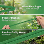 2 Pack Garden String - Plant Ties, Garden Twine, Gardening Tape, Tree Support, Stretchy Trap for Trees,Flowers,Green Soft Ties for All Plants All Gardeners(35M/Roll,115FT)