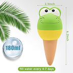 4 Pack Terracotta Self Watering Spikes, Automatic Plant Waterer Devices Continuous Moisture with Slow Release Plant Watering Globes Watering System