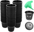 3 Inch Net Pots for Hydroponics 60 Packs with Plant Labels 60Pcs Heavy Duty Wide Mouth Net Cups Slotted Mesh Pot Garden Supplies (3 inch 60 Packs)