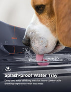 7L/1.8Gal Dog Water Fountain for Large Dog, FEELNEEDY Dog Water Bowl Dispenser Pet Water Fountain, Water Dispenser for Dogs with Ultra Quiet Pump for Multiple Cats, Dogs, Pets (FN-W05, Blue)