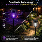 2026 Solar Bug Zapper Outdoor(4 Pack)–Solar Mosquito Zapper Outdoor Mosquito Repellent Outdoor,Mosquito Trap Used to Keep Gnat Small Flying Insect Away,Solar Bug Zapper Outside for Yard Garden