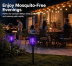 2026 Solar Bug Zapper Outdoor(4 Pack)–Solar Mosquito Zapper Outdoor Mosquito Repellent Outdoor,Mosquito Trap Used to Keep Gnat Small Flying Insect Away,Solar Bug Zapper Outside for Yard Garden