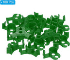 PATIKIL 90 Degree Plant Bender, 100 Pcs Plastic Plant Stem Training Clips for Low Stress Training, Green
