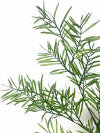 Artificial Plants Fake Plant Simulation Bamboo Leaf Tall 31 Inch, Faux Reed Plastic Leaves Faux Greenery Bushes Flexible Branches Stems for Indoor Outdoor Decor Wedding Party DIY Decoration - 2 Pack