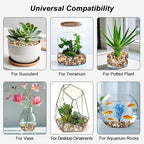 River Rocks,Landscaping Pebbles Decorative Ornamental Pebbles Garden Landscaping Stones Gravel Filler for Home Decoration Flower Bed Fish Tank Plants Vases Succulents (Mixed Color, 1 Pound)
