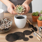 150 Mesh for Plant Plant Hole Mesh Pads Drainage Screen Plastic Round Flower Hole MeshScreen Cover Pad 2 3 4 Inch Assorted SizesMesh Preventing Soil Leakage