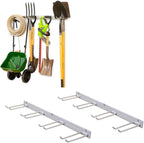 StoreYourBoard 72" Garage Tool Organizer Wall Mount | Garden Tool Organizer System | Heavy Duty Garden Tool Storage Rack for Yard Tools Rakes Shovels 500lbs Garage Organization | 8 PVC Coated Hooks