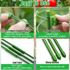 Legigo 6 Pack 36 Inch Plant Support Cages Tomato Cage for Garden- Plant Cages Adjustable Rings, Tomato Plant Support Stakes Trellis for Pots, Peppers, Cucumbers and Flowers with 10 Plant Clips