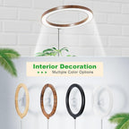 10" Grow Lights for Indoor Plants Full Spectrum,160LEDs Indoor Plant Light for Indoor Growing,Height Adjustable 11"-65" for Large Plant,Auto On/Off Timer 3/9/12H,9 Dimmable Brightness,Black Wood Grain