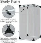 zazzy 2x2 Grow Tent 24"x24"x48"600D Mylar Hydroponic Indoor Plant Grow Tents with Observation Window, Tool Bag and Removable Waterproof Floor Tray for Plants
