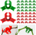 Ouligay 40pcs Plant Training Clips, Plastic Plant Clip, Lst Clips for Low Stress Training Plant Stem Support, 90 Degree Angle Plant Clips(Circle Style,Red and Green)
