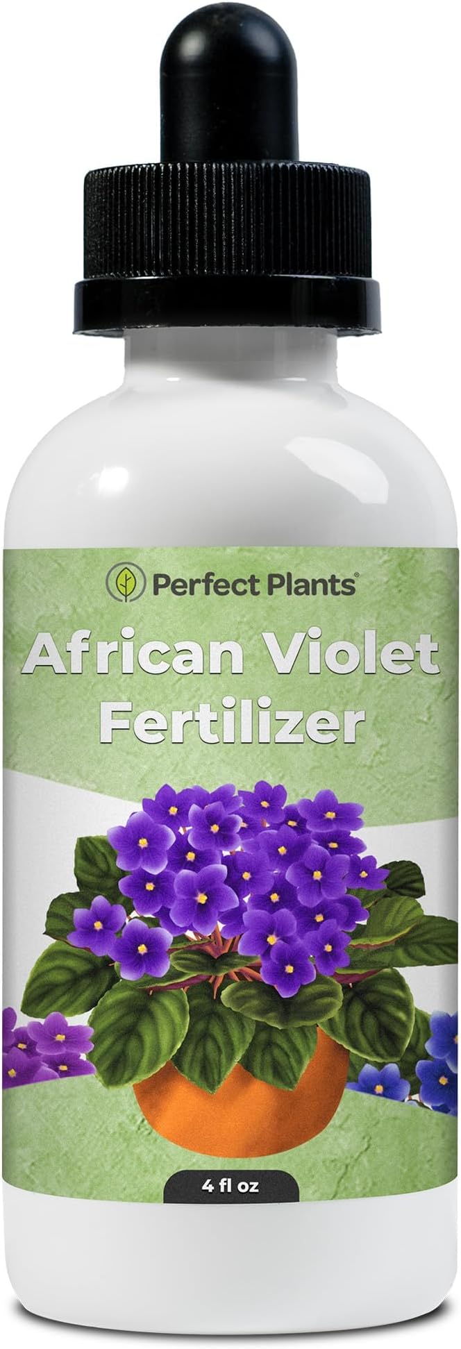 Liquid African Violet Food Drops by Perfect Plants | Fertilizer for Your Live Indoor Flowering Plant Garden | Packed with Premium Nutrients and Plant Foods | NPK 2-2-2 (4oz)