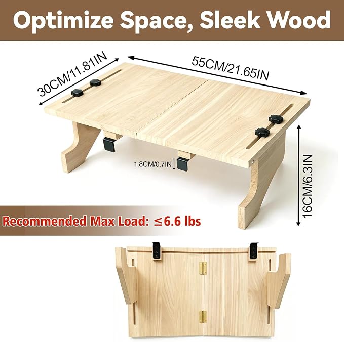 oyhqes Windowsill Plant Shelf Stands for Indoor Plants, 21.65 x 11.81 x 6.3 Inches, Floating Wooden Shelf with Brackets, No Drilling Required, Perfect for Cat Perch & Planters