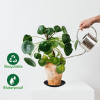 12 Pack 8 Inch Round Plant Saucers for Less 6.8 Inch Pot Indoors Outdoors Plant Trays for Pots Planter Saucer Plastic Plant Drip Tray Planter Water Tray for Potted Plants (Black, 8"(12pcs))