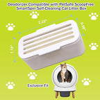 4Pcs Deodorant for PetSafe ScoopFree SmartSpin Self-Cleaning Cat Litter Box, Cat Friendly Natural Plant-Based Odor Suppression