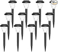 GIGALUMI 12 Pack Solar Lights Outdoor, Solar Pathway Lights with Great Pattern, Waterproof Auto On/Off Solar Powered Light for Outside Yard Garden Walkway Driveway Lawn Pathway