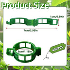 400 Pcs Plastic Trellis Plant Support Clips,Vine Vegetable Fixing Clips,Grape Tomato Plant Support,Garden Vine Clips for Healthier Vegetable Growth (Green)