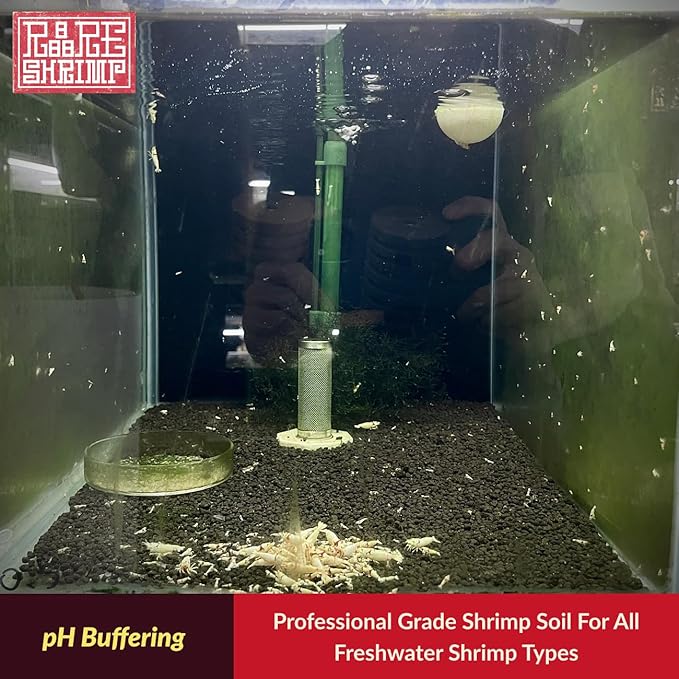 ShrimpSoil Pro - Freshwater Shrimp & Aquatic Plant Soil | Professional Buffering Substrate for Caridina & Neocaridina Shrimp | Aquarium Soil for Live Plants, Aquascapes & Aquasoil Setups (1L)