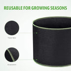 Delxo 20-Pack 1 Gallon Grow Bags,Garden Planting Bag,300G Thickened Breathable Nonwoven Cloth Fabric Pots for Fruits,Vegetable,Tomato(Black)
