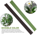 20Pcs Plant Support Stakes with 30 Pcs Plant Clips, Plant Sticks for Indoor and Outdoor Plants, Orchid Clips and Stakes,16inch Tall Bendable Single Stem Flower Stakes Bendable (20, Green-16inch)