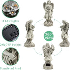 Rezpuao Angel Statue - Outdoor Angel Decor, Solar-Powered, Perfect for Patio, Lawn, Yard, Porch Decoration, Housewarming or Garden Gift