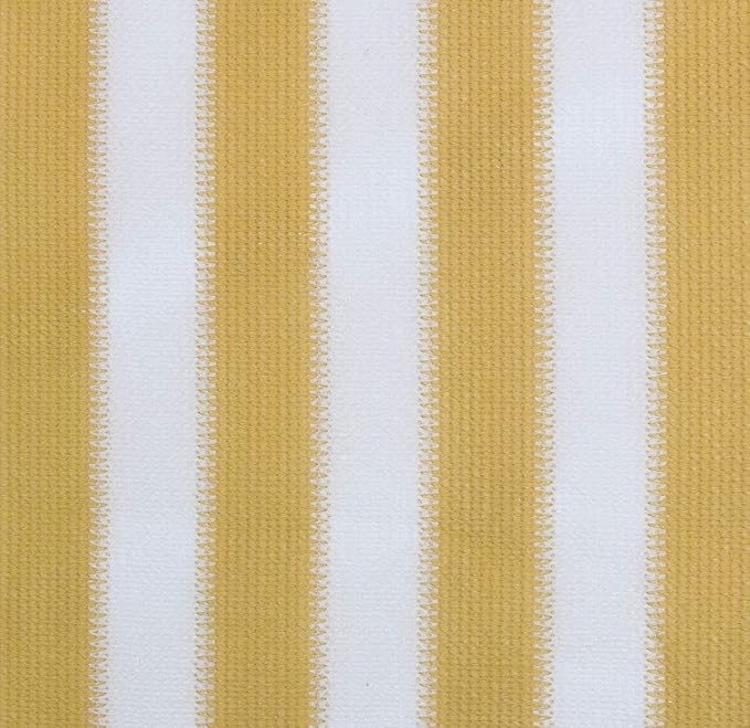 SUNNY GUARD Sun Shade Sail 6.5' x 10' Rectangle Yellow-White UV Block Sunshade for Backyard Yard Deck Patio Garden Outdoor Activities and Facility(We Make Custom Size)
