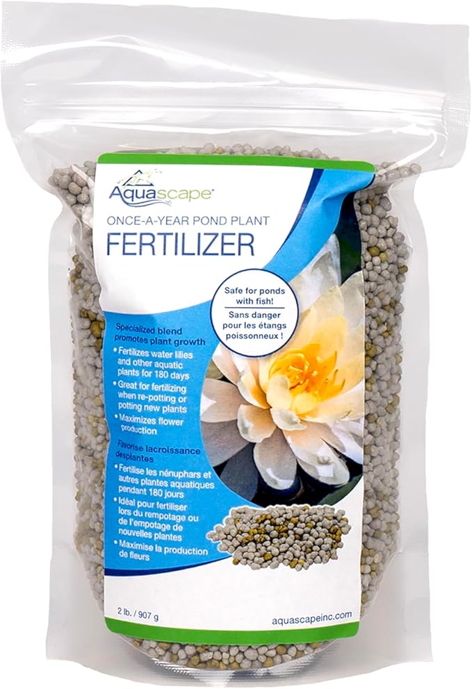 Aquascape Once-A-Year Pond Plant Fertilizer, Granular Formula, 2 lb (907 g), Supports Strong Aquatic Plant Growth, 89013