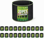 Delxo 20-Pack 1 Gallon Grow Bags,Garden Planting Bag,300G Thickened Breathable Nonwoven Cloth Fabric Pots for Fruits,Vegetable,Tomato(Black)