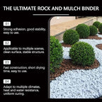 Spray-On Rock & Mulch Binder, Mulch & Rock Glue for Landscape, for Rocks, Gravel, Bark & Mulch - Weather-Resistant, Non-Toxic, Plant & Pet Safe Garden Binder (1pc)