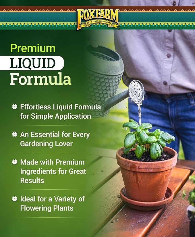 FoxFarm Soil Liquid Trio Pack - Big Bloom, Grow Big, Tiger Bloom Fertilizers Supports Vigorous Plant Growth, Bud Development & Abundant Fruit - Complete Liquid Plant Food Set - 3 Gallon Bottles