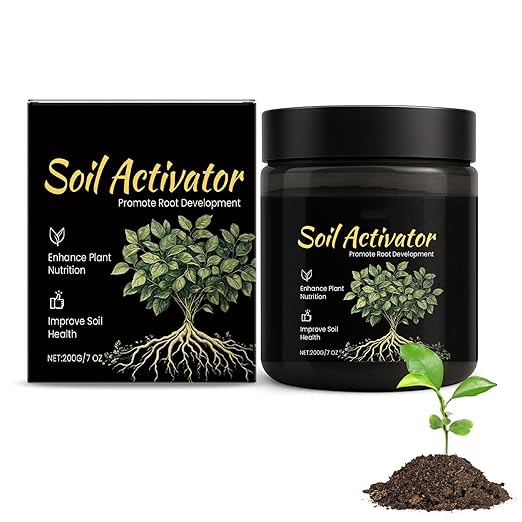 Soil Pro Activator, Soil Activator for Plants, Water Soluble Formula, Organic SoilActivators and Fertilizers, Promotes Nutrient Absorption and Root Development in Vegetables and All Plants (1Pcs)