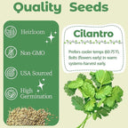 Cilantro Seed Pods Kit Hydroponic - Refill Herb Pod for All Indoor Garden, 8 Grow Pods with Seeds of Cilantro & Plant Food, Compatible with All Hydroponics Growing Systems