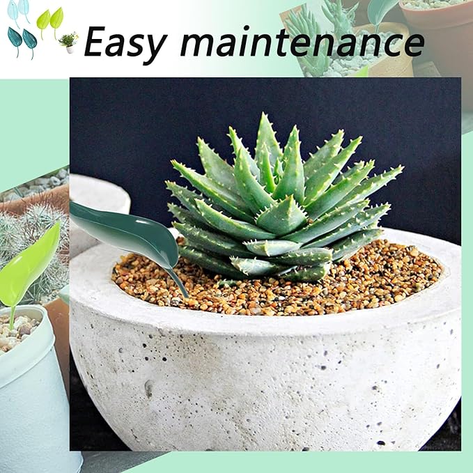 3 Color Leaf Plant Watering Devices,Pot Watering Funnel for Indoor and Outdoor Plants, House Plant Waterer, Indoor Plant Watering(6Pcs)